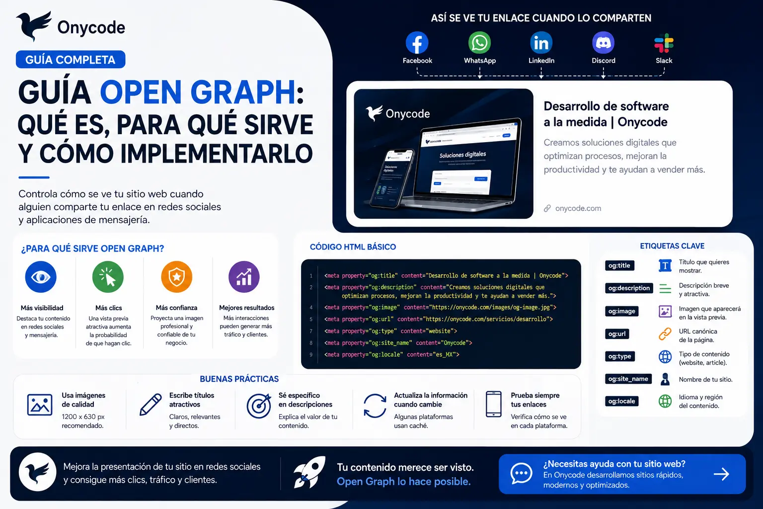 Guía Open Graph: qué es, para qué sirve y cómo implementarlo en tu sitio web